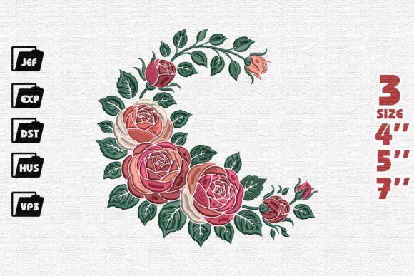 A Rainbow of Roses: An Embroidery Designer's Review