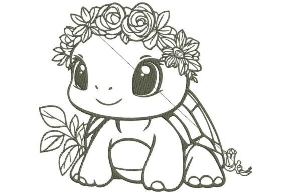 A Review of the Sweet Sitting Turtle Embroidery Design