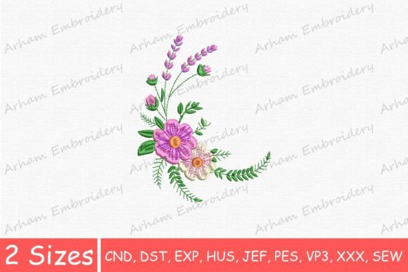 A Seller’s Look at the Wildflower Bouquet Embroidery Design