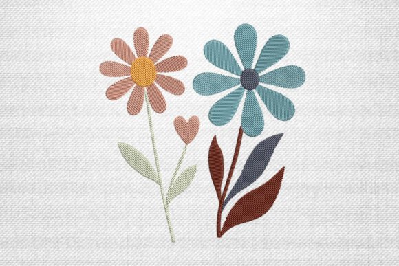 Blue and Peach Floral Embroidery Art: A Seasonal Product Review