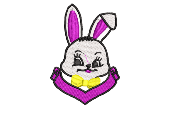 Charming Easter Bunny Embroidery Design