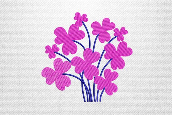 Charming Pink Flowers for Boutique Apparel