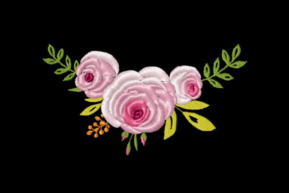 Elegant Delicate Floral Arrangement for Apparel