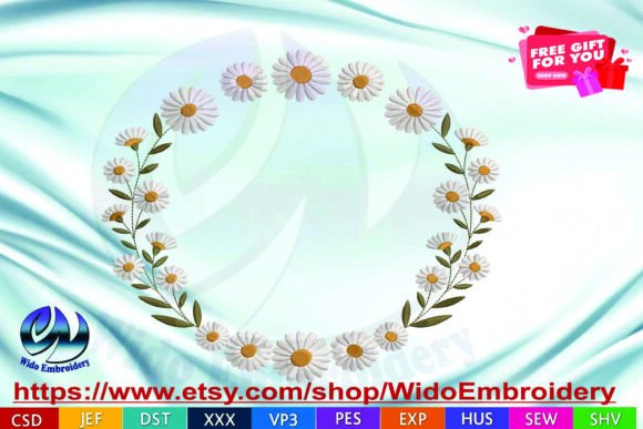 Flower Frame Embroidery Design: A Versatile Holiday Choice