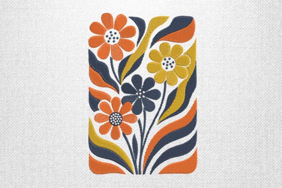 Retro Floral Embroidery Design: A Designer's Review